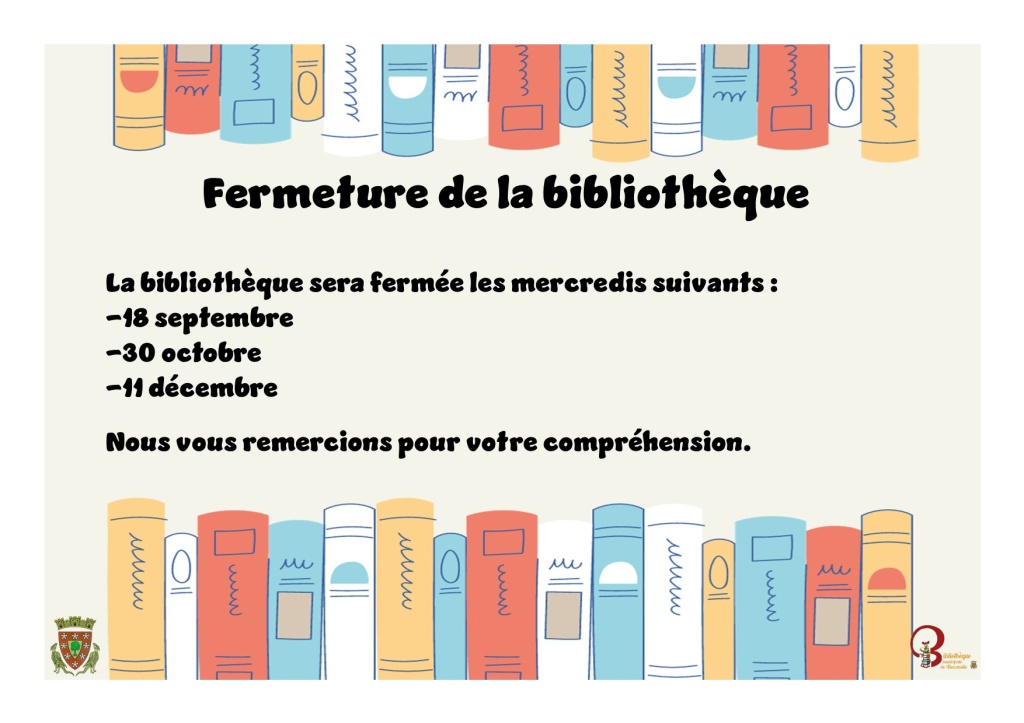 Fermeture de la bibliothèque